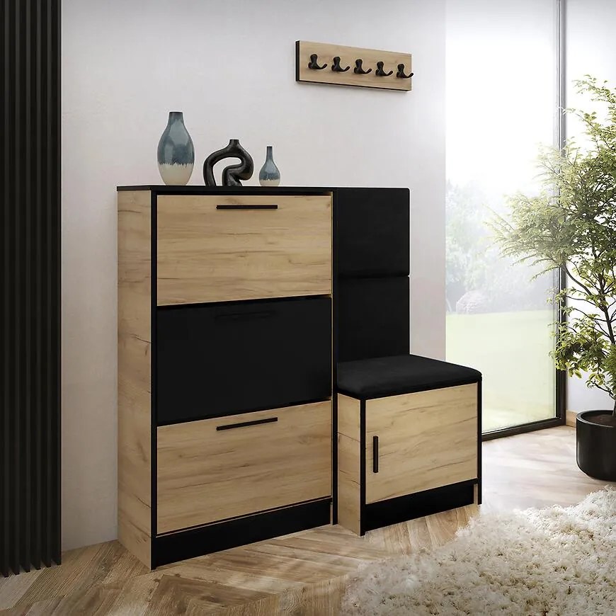 Skrinka na topánky Kpl Foli Craft + Čierna (ITAKA 15)