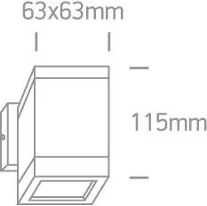 Vonkajšie nástenné svietidlo ONE LIGHT ext. nástenné svietidlo 67130F/G