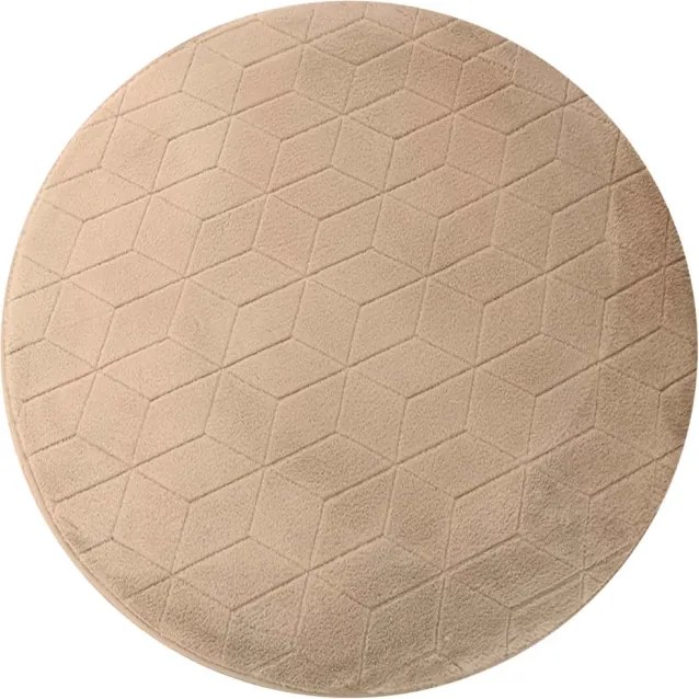 Koberec RABBIT 3D béžový kruh