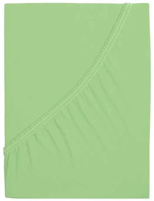 Jersey plachta z mako bavlny LUXORA 90x200 cm svetlozelená