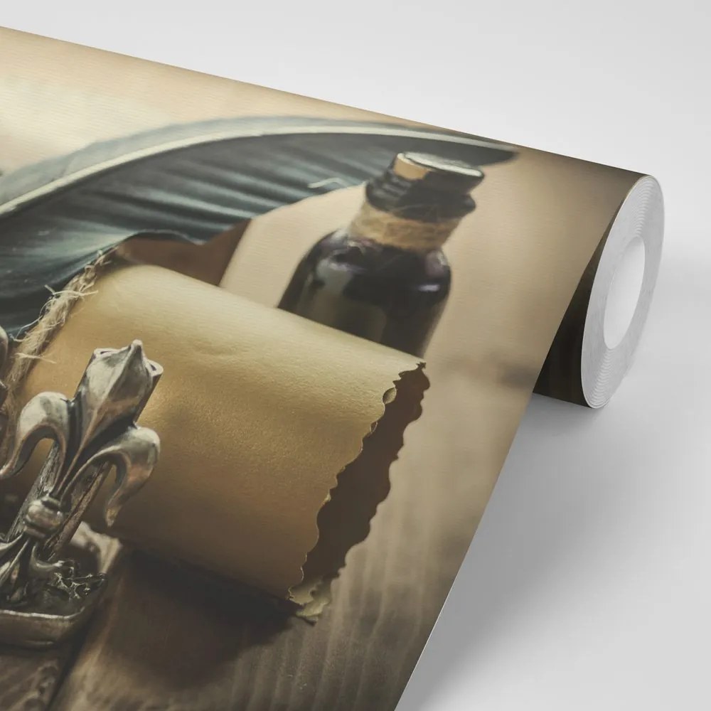 Fototapeta historické pero a pergamen
