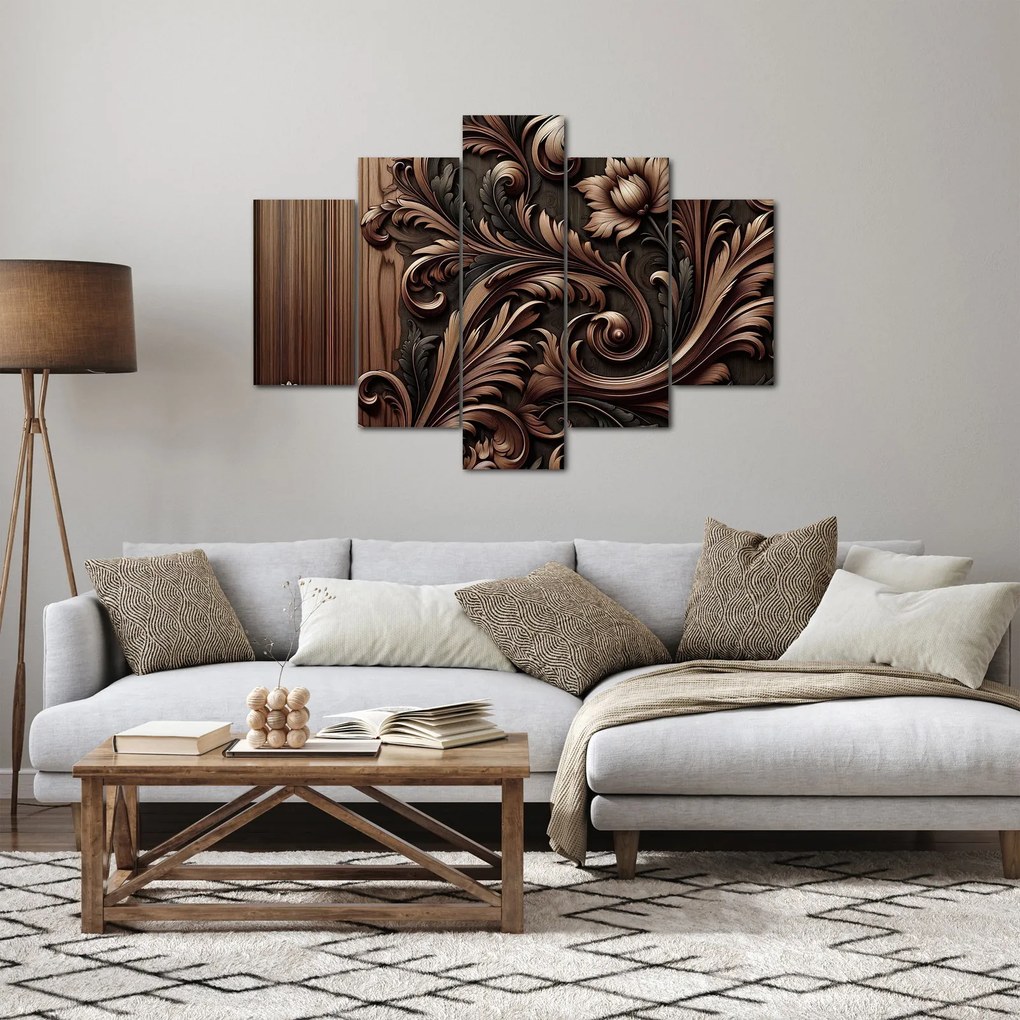 Obraz - Vzor z dreva (150x105 cm)