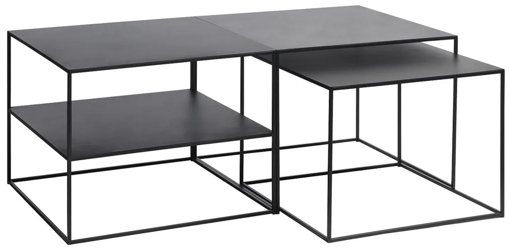 Dizajnový konferenčný stolík Kalean 65 cm čierny