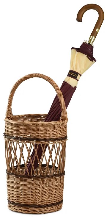 Kôš na dáždniky prútený Dúha V.priemer 27 x v. 38/56(cm)