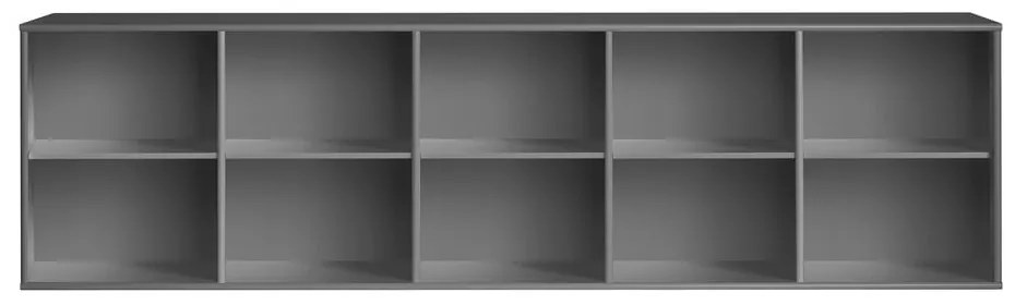 Antracitová závesná knižnica 220x61 cm Mistral – Hammel Furniture