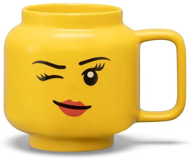 Žltý keramický detský hrnček 530 ml Head - LEGO®