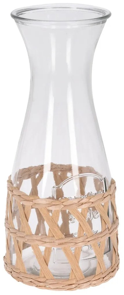 Excellent Houseware Sklenená karafa Rattan 1,2l