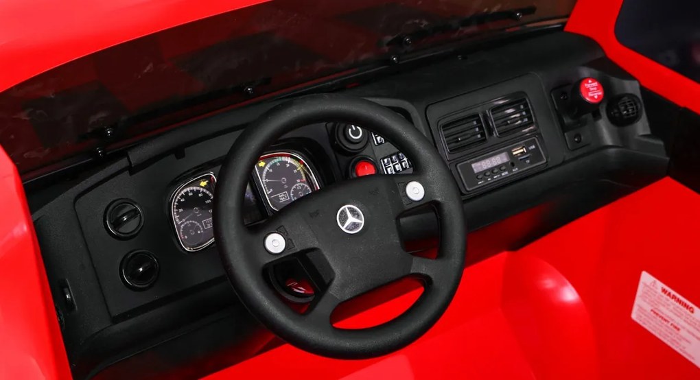 RAMIZ Elektrické auto Mercedes-Benz Zetros BDM0916 - červené