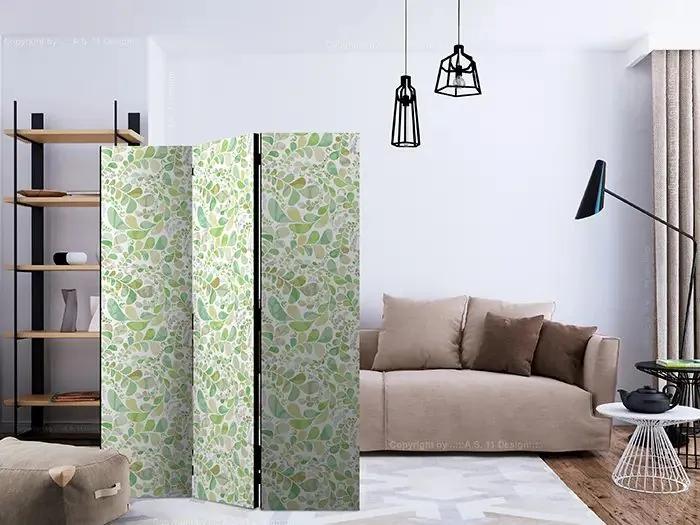 Paraván - Plants Stained Glass [Room Dividers] Veľkosť: 135x172, Verzia: Obojstranný