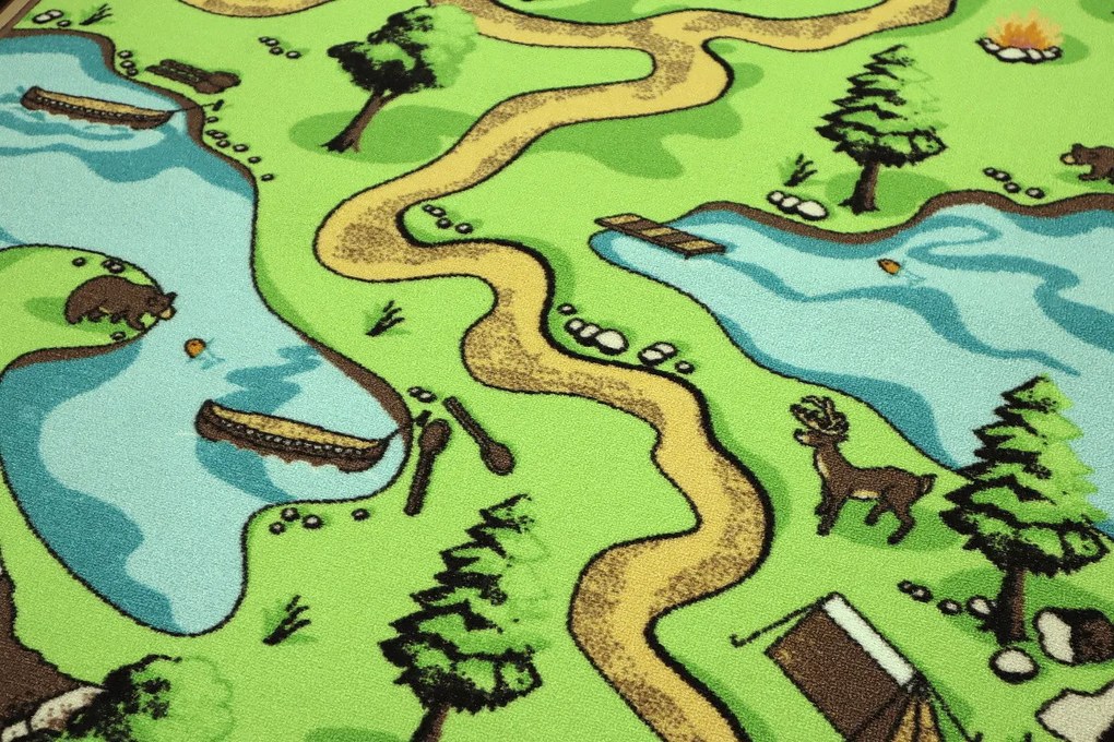 Detský kusový koberec Aljaška 5229, 120x170, viacfarebná, detská izba, Vopi