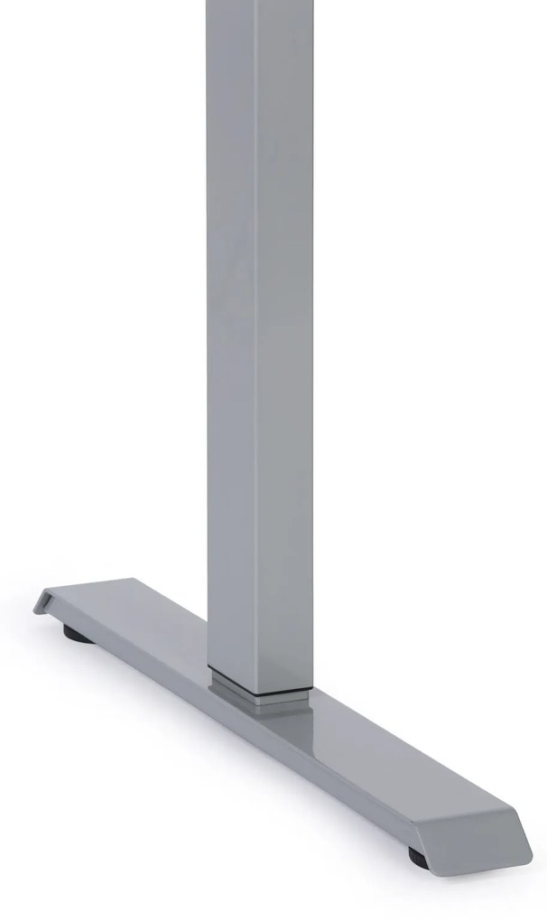 Výškovo nastaviteľný pracovný stôl do dielne, 2 motory, 1200 x 800 x 760-1230 mm, sivá podnož