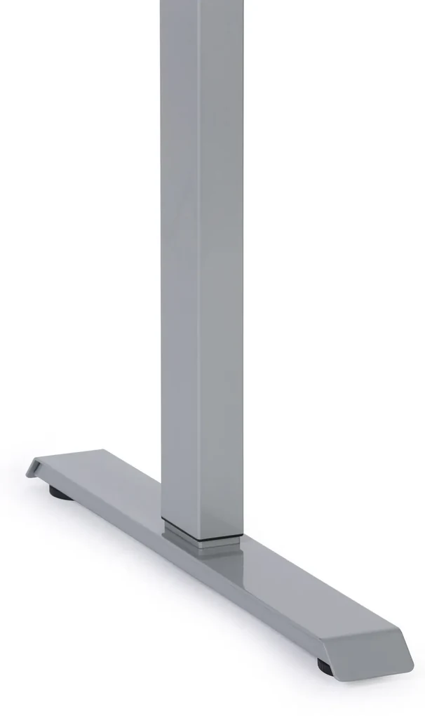 Výškovo nastaviteľný pracovný stôl do dielne, 2 motory, 1200 x 800 x 760-1230 mm, sivá podnož