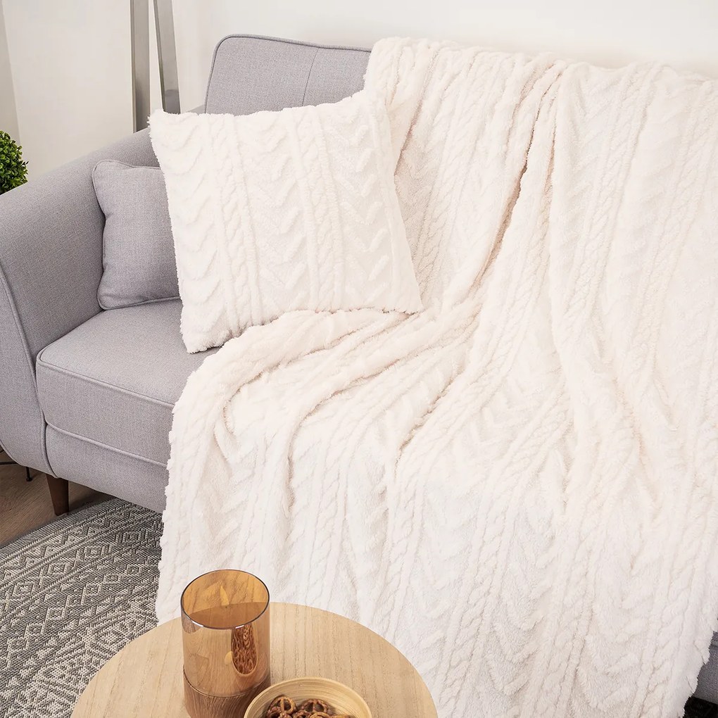 4Home Deka Cozy Knit krémová, 150 x 200 cm