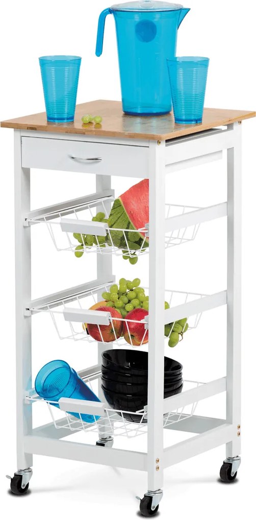 Servírovací stolík DR-043 Farba: Biela