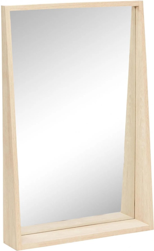 Hübsch Zrkadlo v dubovom ráme s poličkou 60x90 cm