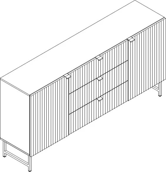 Široká komoda so zásuvkami Edinburgh