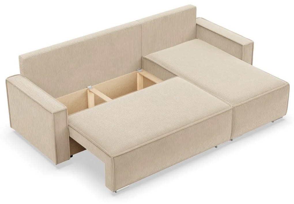 Rohová rozkladacia sedacia súprava LUCCA Béžová