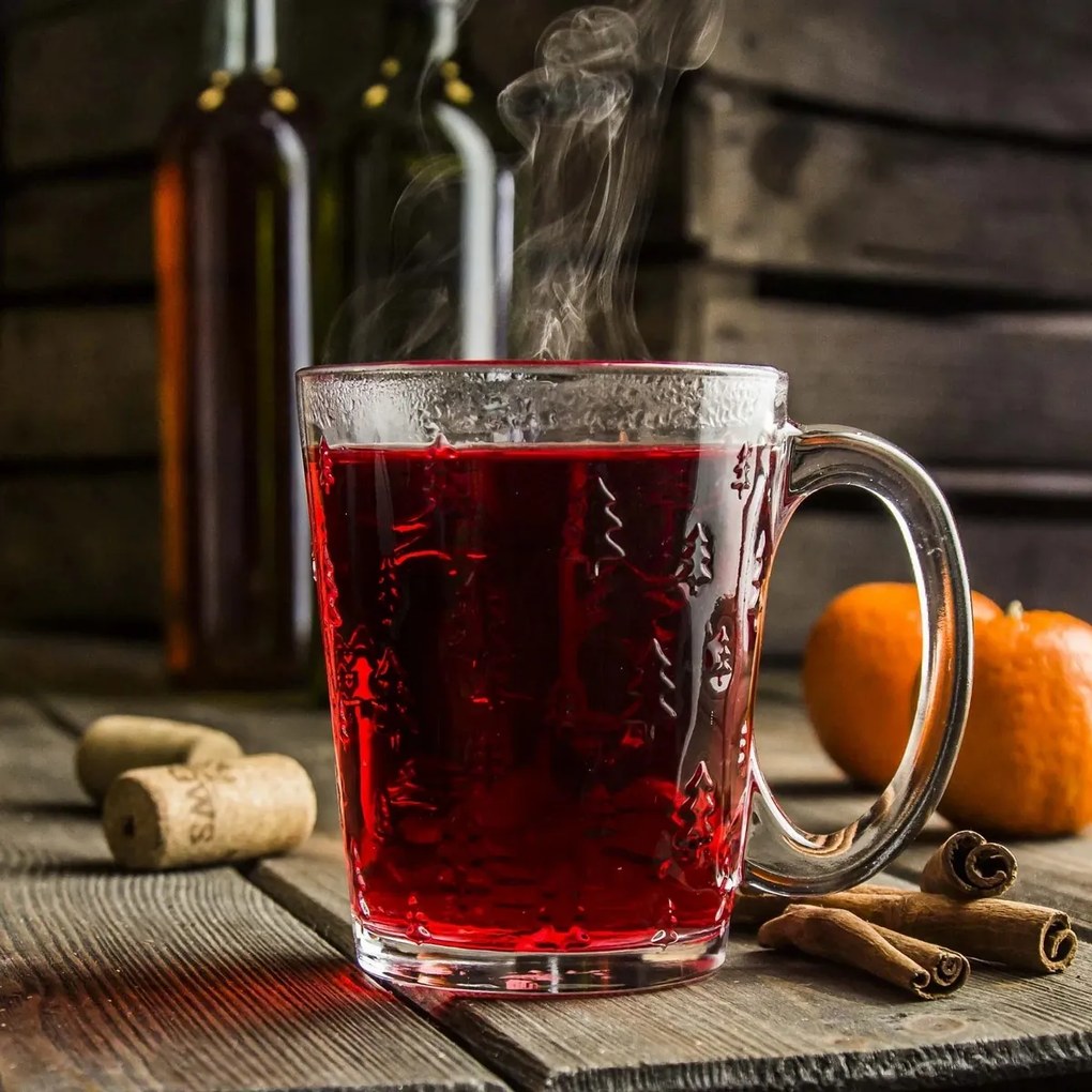 Altom Sada sklenených hrnčekov Choinka 300 ml, 6 ks