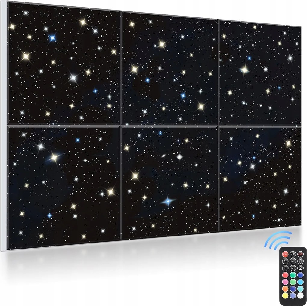 Akustické dekoratívne panely Hviezdy 180 x 120 cm Samolepiace štúdio Dom