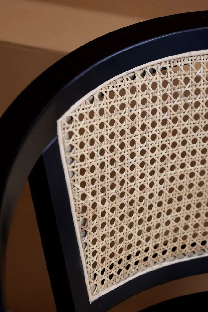 Antik drevená stolička s výpletom a opierkami na kolieskach Old French chair - 62*62*92 cm