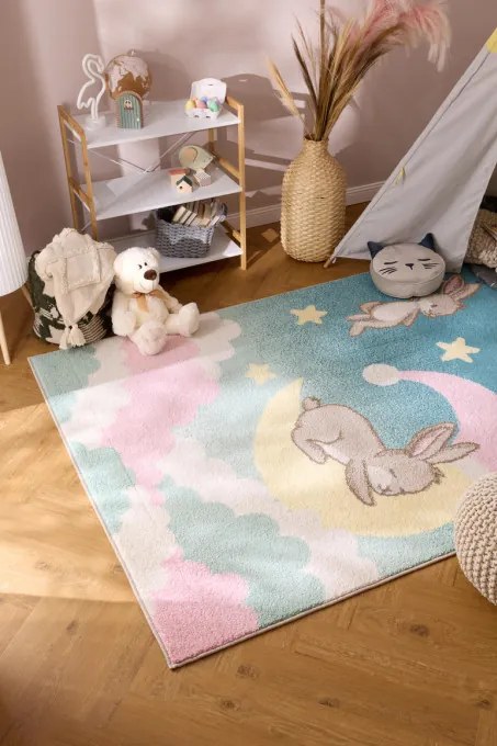 Koberec Agnella Funky Top Sweet Dreams modrý