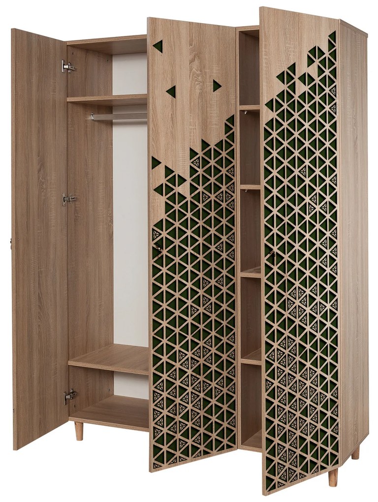 Šatníková skriňa Modella 121 (dub sonoma). Akcia -18%. Vlastná spoľahlivá doprava až k Vám domov. 1088280