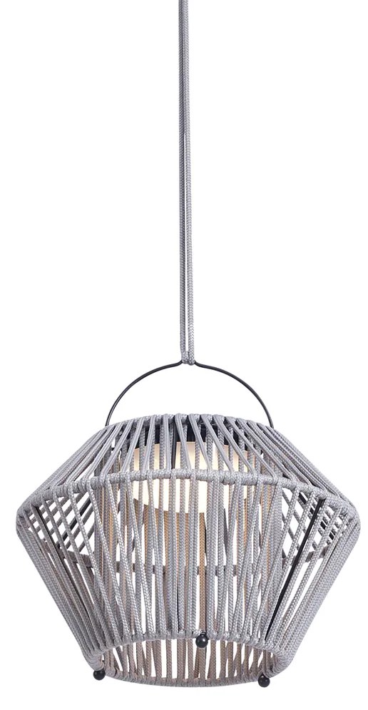 Bohemian stolná lampa sivá vrátane LED 3-stupňové stmievanie IP54 solárne nabíjanie - Duco