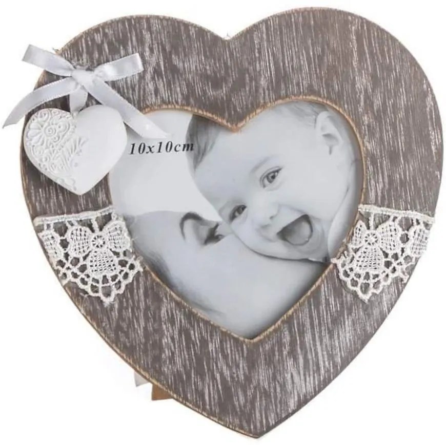 Rámček na fotky s čipkou srdce 63917507