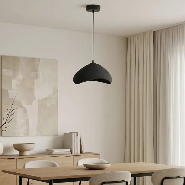 BRILAGI - Luster na lanku WABI SABI 1xE27/40W/230V pr. 33 cm čierny