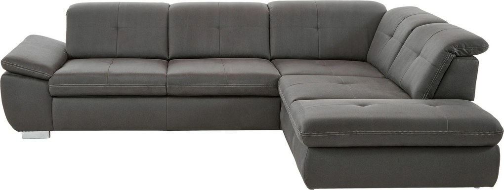 XXXLutz ROHOVÁ SEDAČKA, textil, tmavosivá Beldomo Speed - Sedačky - 000711013502