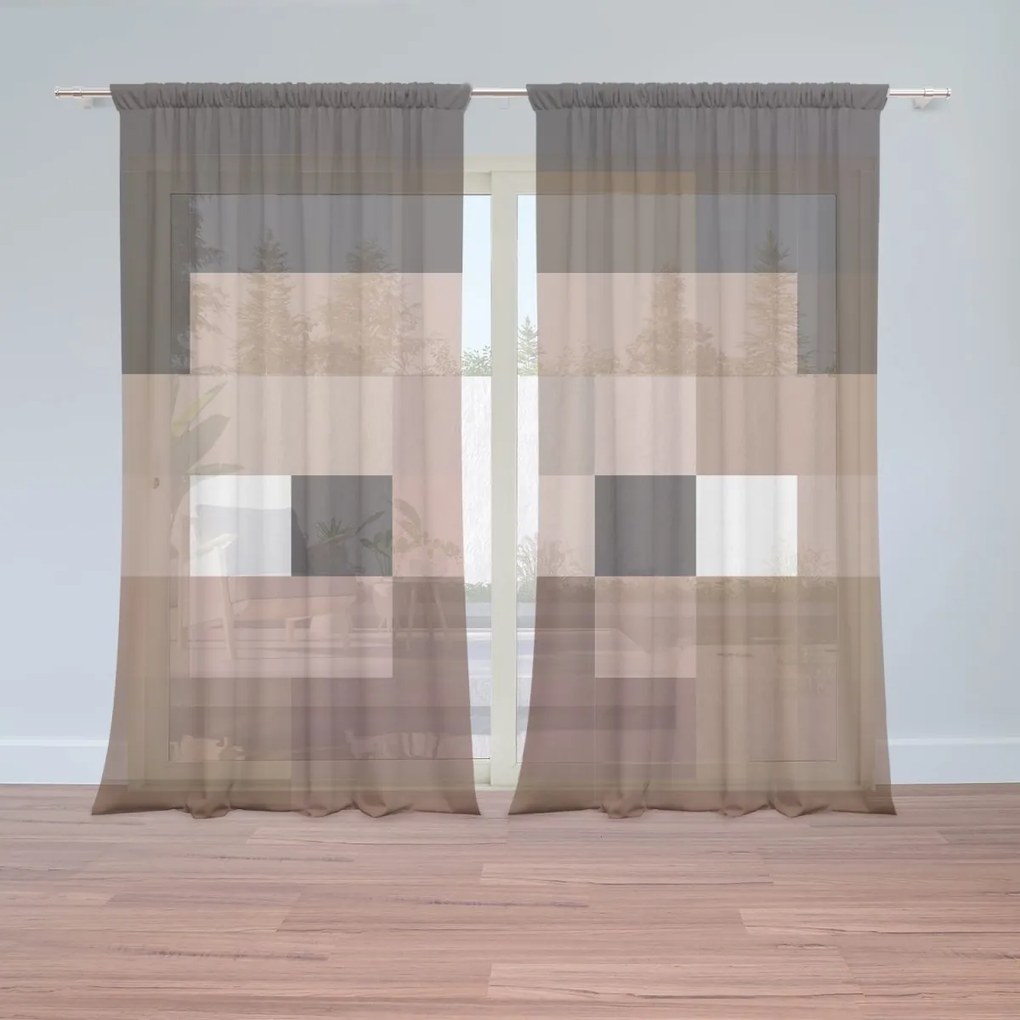 Sablio Záclony Blocks Tvár: 2ks 150x250cm