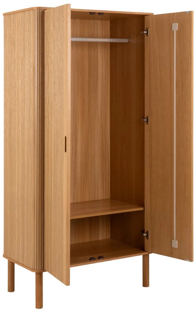 Šatní skříň Langley lakovaný dub přírodní