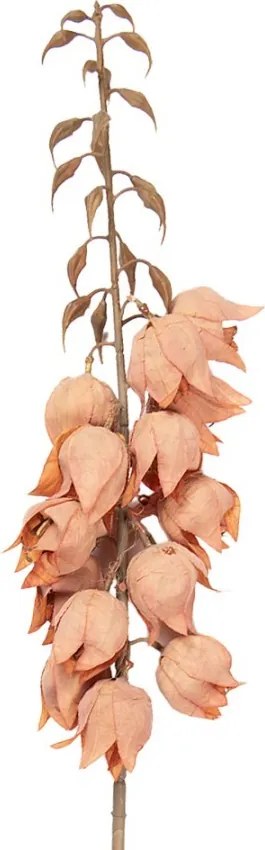 Dekorácia umelá kvetina Yucca s oranžovými kvetmi - 12*12*100 cm
