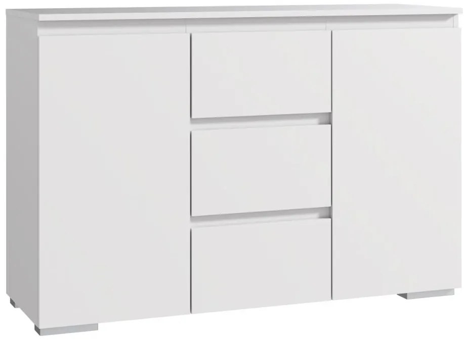 Komoda 120 cm, biela