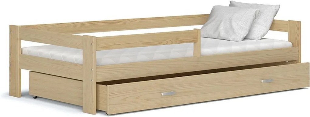 Detská posteľ HUGO+matrac, 80x160, borovica