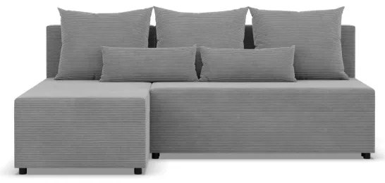 Rohová rozkladacia sedačka FERMO Poso sivá