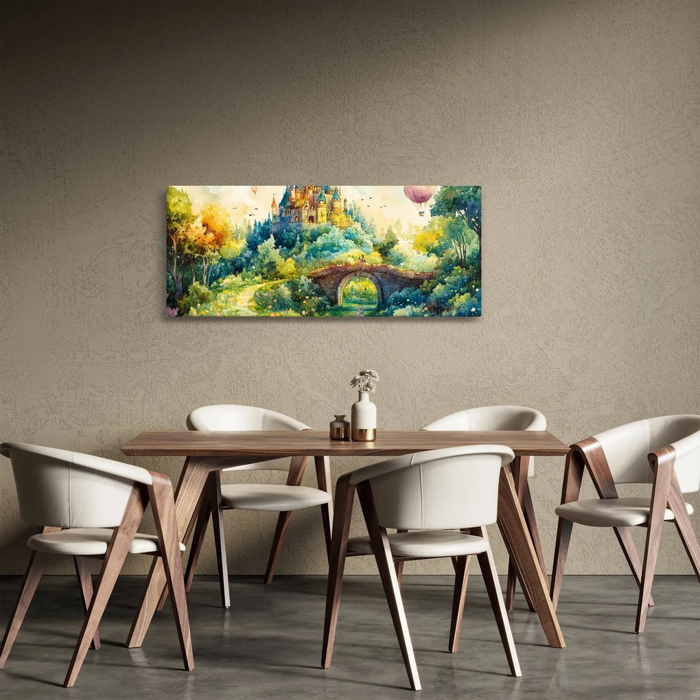 Obraz - Rozprávkový zámok (120x50 cm)
