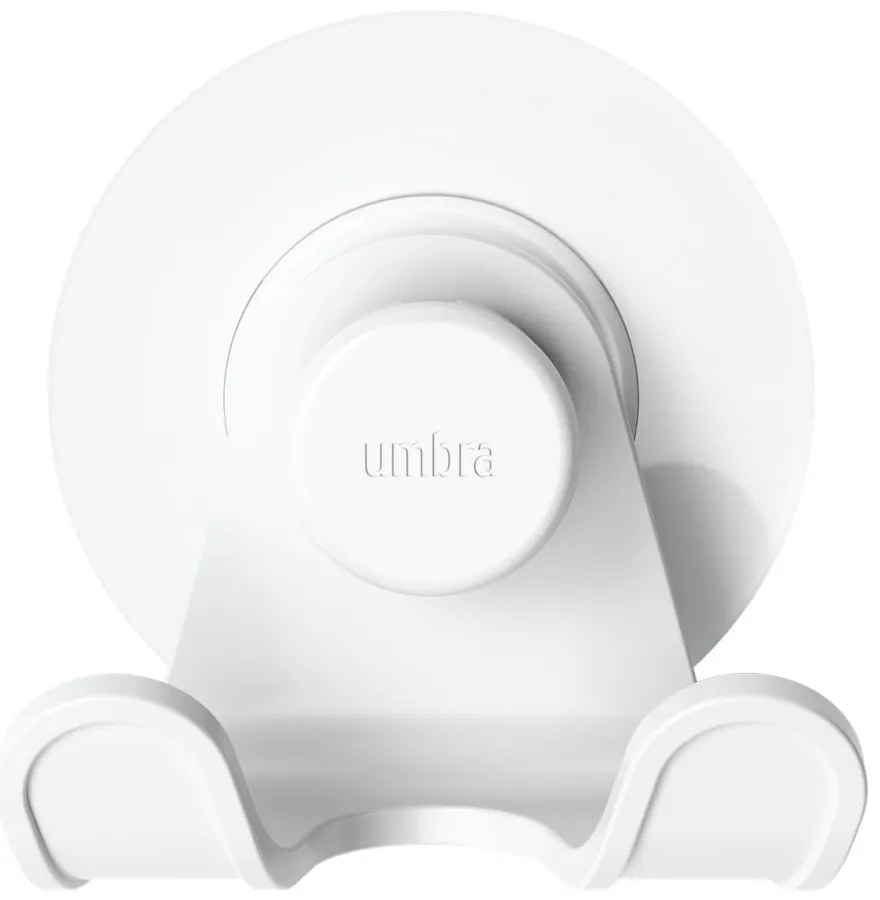 Biely samodržiaci háčik z recyklovaného plastu Flex Adhesive – Umbra