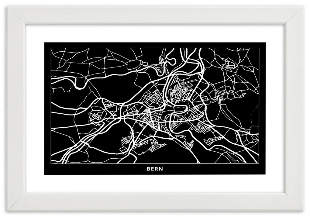 Gario Plagát Plán mesta Brno Farba rámu: Bez rámu, Rozmery: 90 x 60 cm