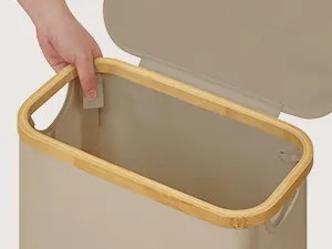 Koš na prádlo Leslie 65 L hnědý