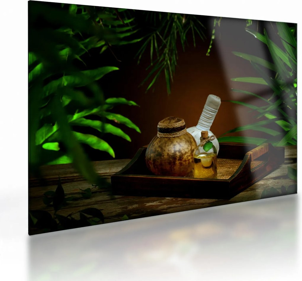 Sklenený obraz spa vecí (70x50 cm)
