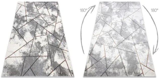 Koberec NOBLE 1518 67 geometrický - krém / sivý