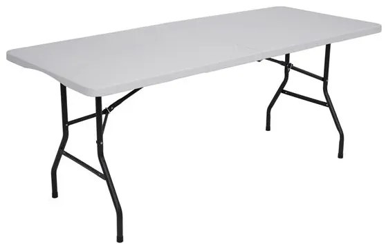 Skladací kempingový stôl NILS Camp NC1618 biely