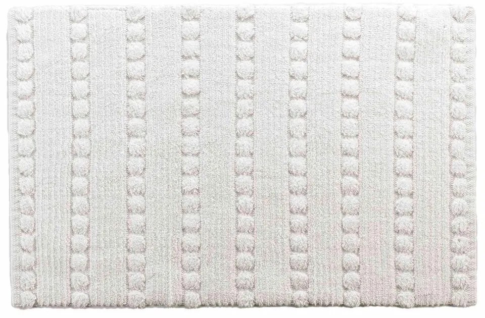 Biela kúpeľňová predložka 50x80 cm Cleonis – douceur d'intérieur