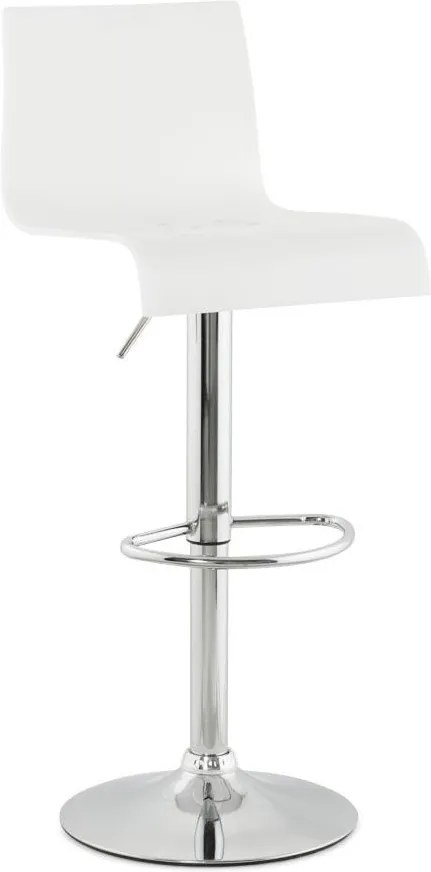 Moderná barová stolička Logan biela