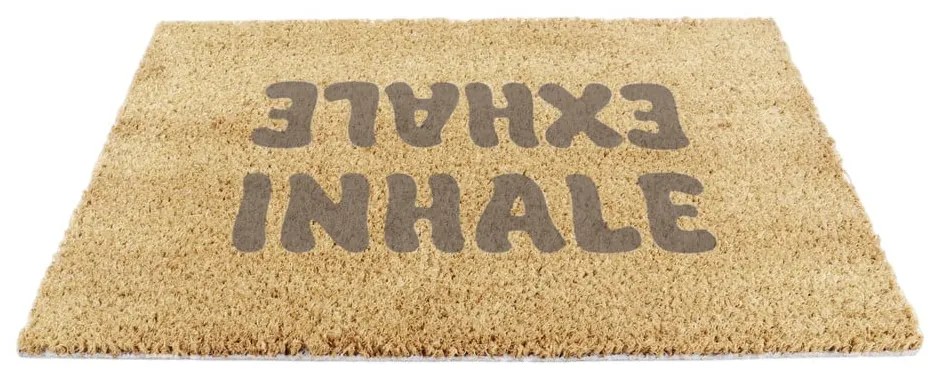 Rohožka z kokosového vlákna 60x90 cm Inhale Exhale – Artsy Doormats