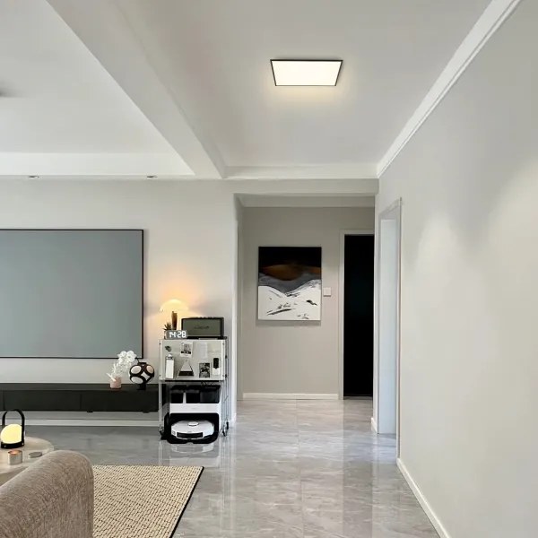 Brilagi - Stmievateľné LED svietidlo SLIMFRAME LED/36W/230V 45x45 cm čierna + diaľkové ovládanie