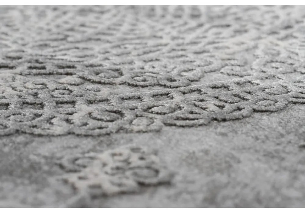 Luxusný kusový koberec akryl Valenzia sivý 80x150cm