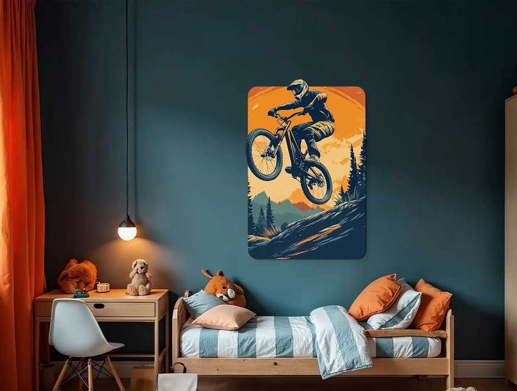 drevko | Obraz na stenu Na bicykli v teréne 70 x 47 cm
