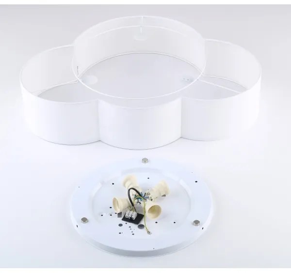 Brilagi - Detské stropné svietidlo NIMBUS 4xE27/15W/230V 46x63 cm biela